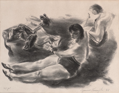 Yasuo Kuniyoshi, From the Boardwalk, 1936